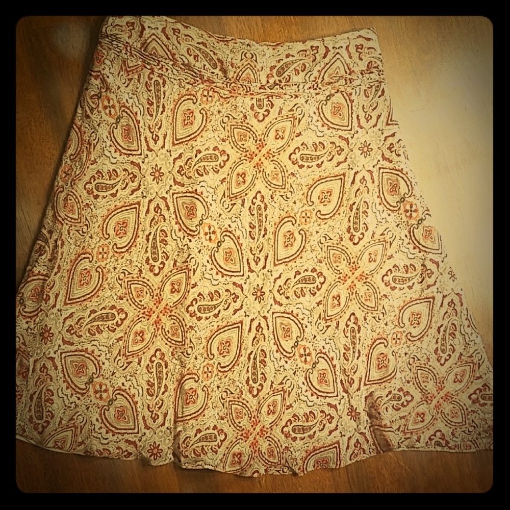Ann Taylor printed skirt